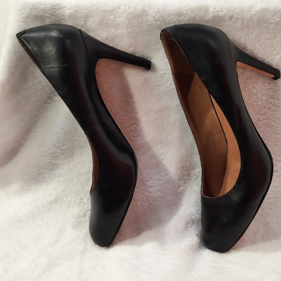Corso Como Womens Black Leather Heels Size 8.5 M - Picture 4 of 11
